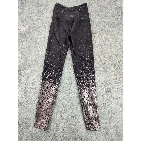 Beyond Yoga‎ Alloy Ombre Size S High Waist Leggings in Black/Gunmetal Speckle - Picture 6 of 7